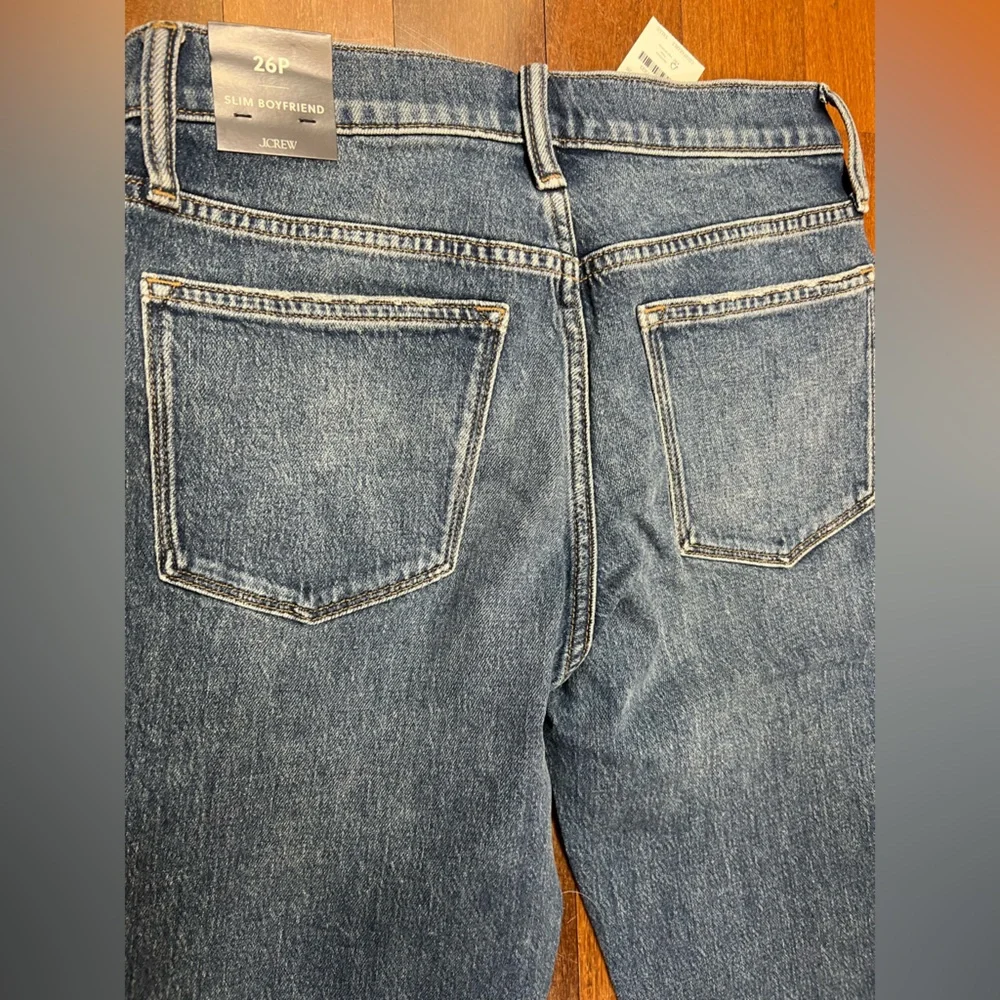 J Crew NWT 26 Slim Boyfriend Jeans Clear Lake Wash - Picture 2 of 8